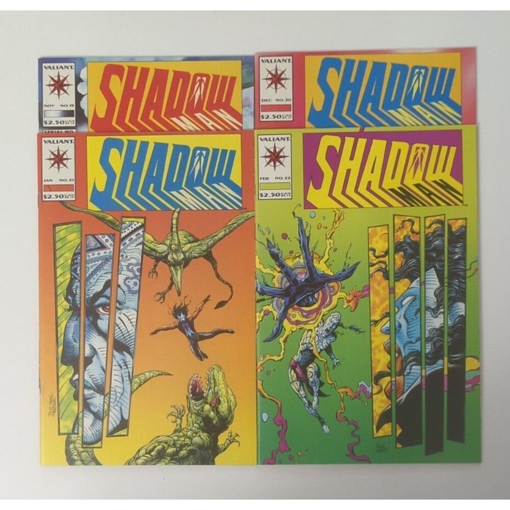 Lot Of 4 1994 Valiant Shadowman Comics #19-22 VF/NM